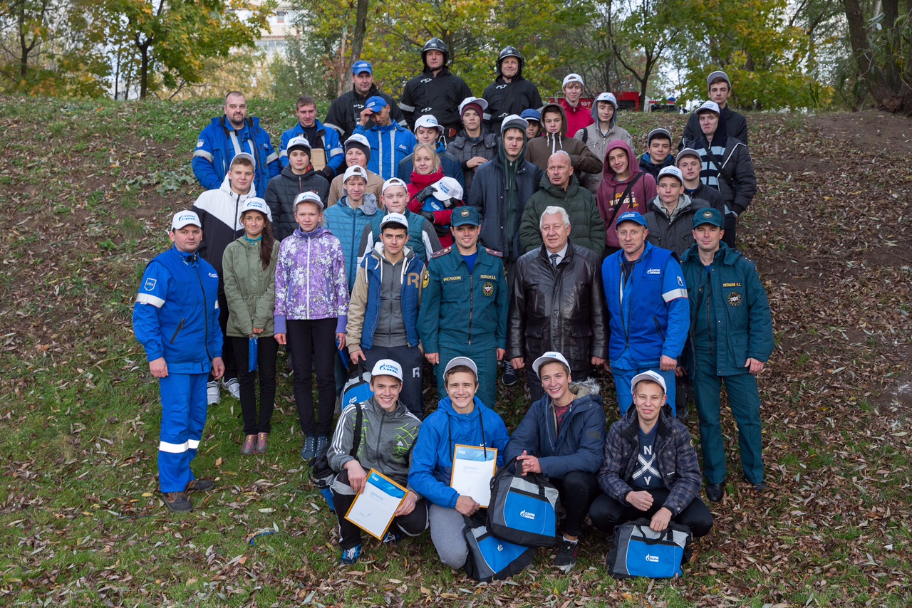 Волонтеры «Газпромнефть-МНПЗ» провели пожарную эстафету для школьников Капотни